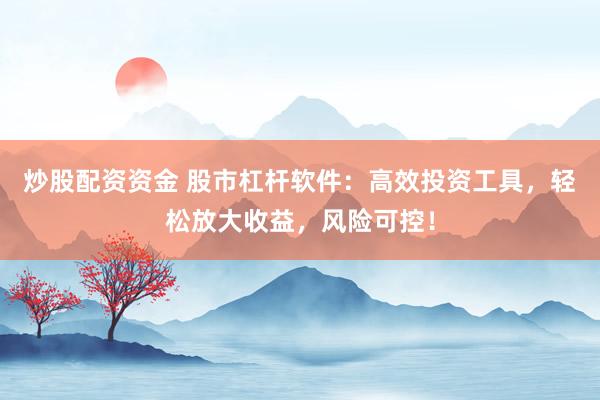 炒股配资资金 股市杠杆软件：高效投资工具，轻松放大收益，风险可控！