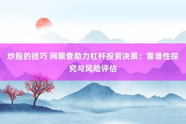 炒股的技巧 网眼查助力杠杆投资决策:靠谱性探究与风险评估