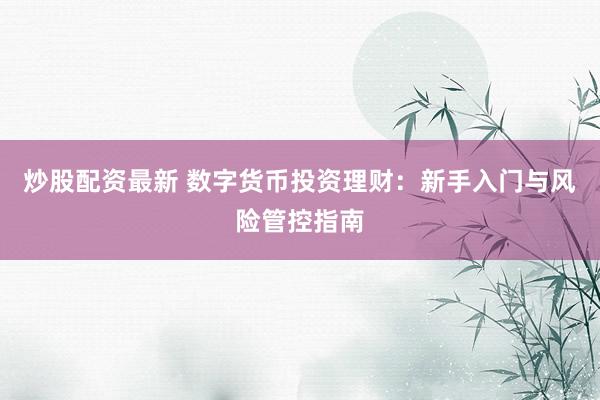炒股配资最新 数字货币投资理财：新手入门与风险管控指南